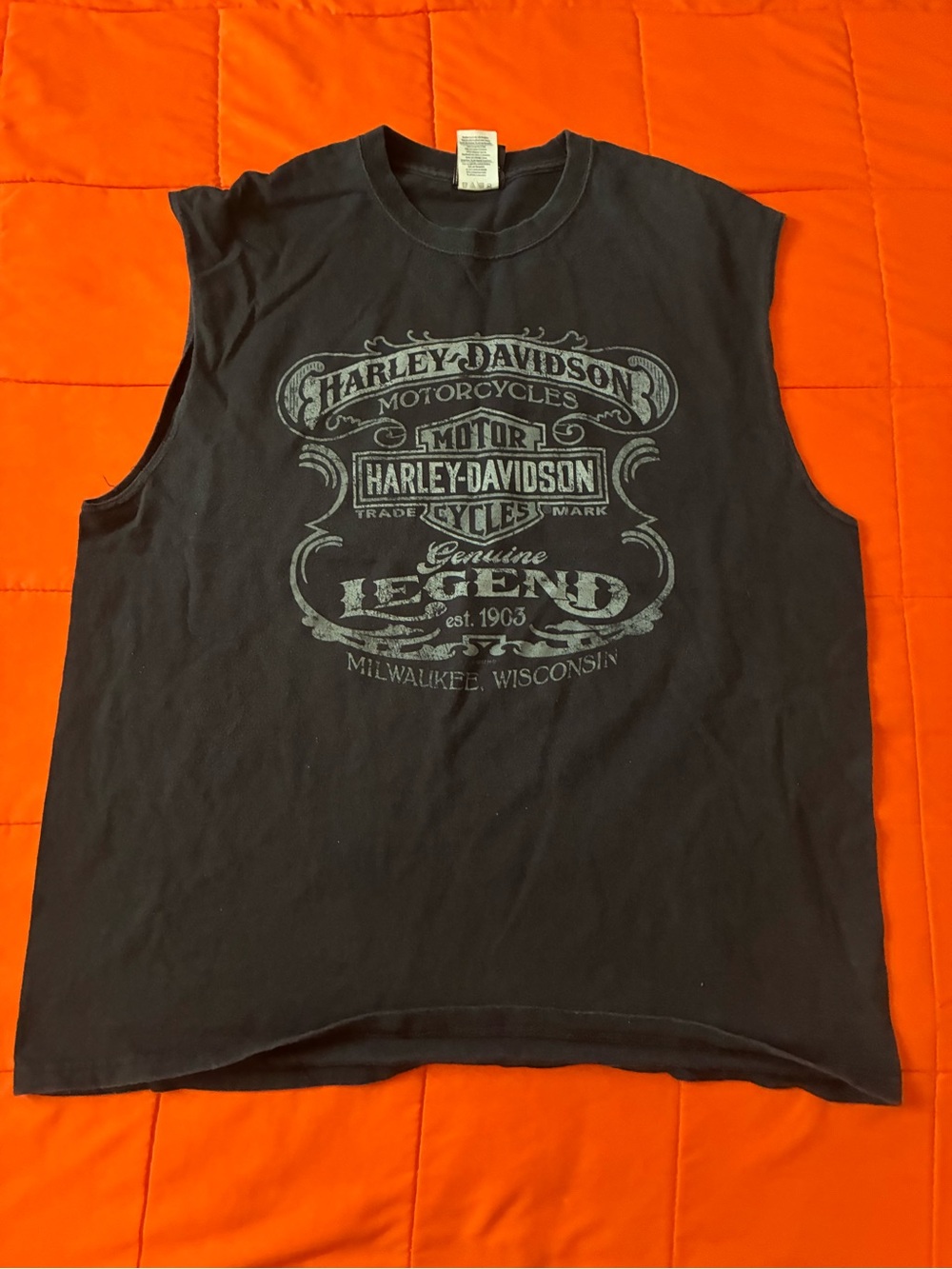 Vintage Harley Davidson sleeveless Shirt Mens XL 2003 Charleston South Carolina